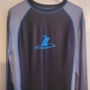 Title MMA Mens Aerovent Training Shirt Blue Gray xlarge